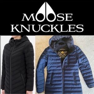 Moose Knuckles Women's Rockcliff Navy Puffer Jacket
